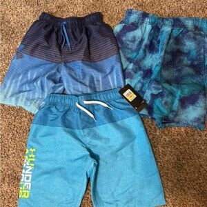 Under Armour Blue Swim Shorts Athletic Style